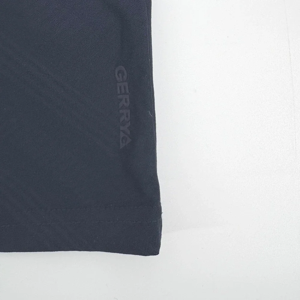Gerry Men's Dark Blue Herringbone 1/4 Zip Pullover Athletic‎ Shirt Size L
